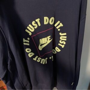 Nike Dark Blue Sweatshirt with Logo